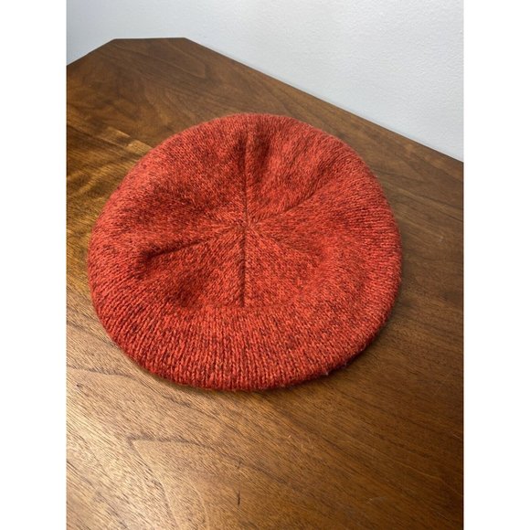 L.L. Bean Other - LL Bean Vintage Wool Guide Hat Early Label USA Cap Orange News Boy